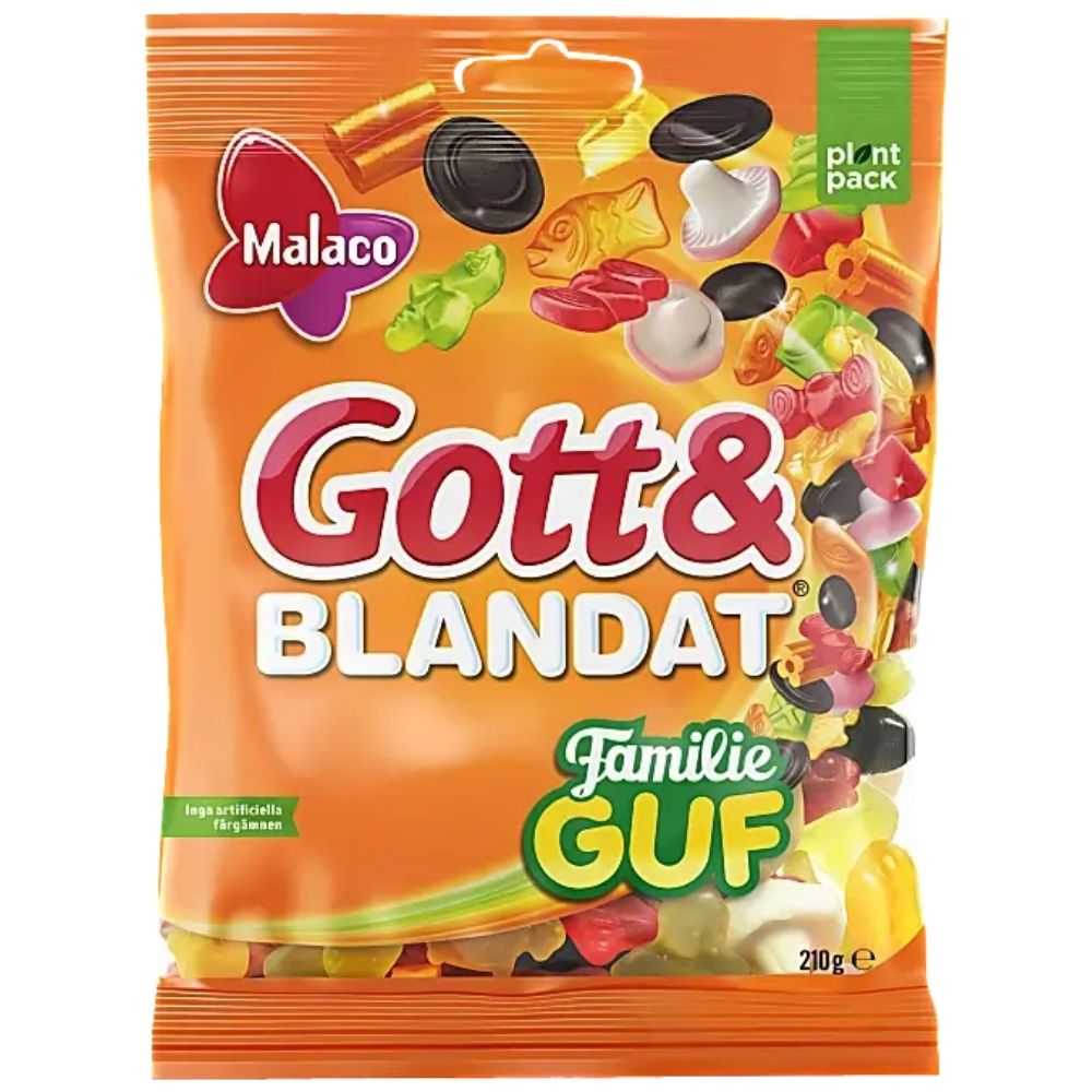 Malaco Gott Blandat Familie Guf 210g