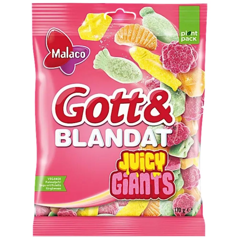 Malaco Gott Blandat Juicy Giants 170g