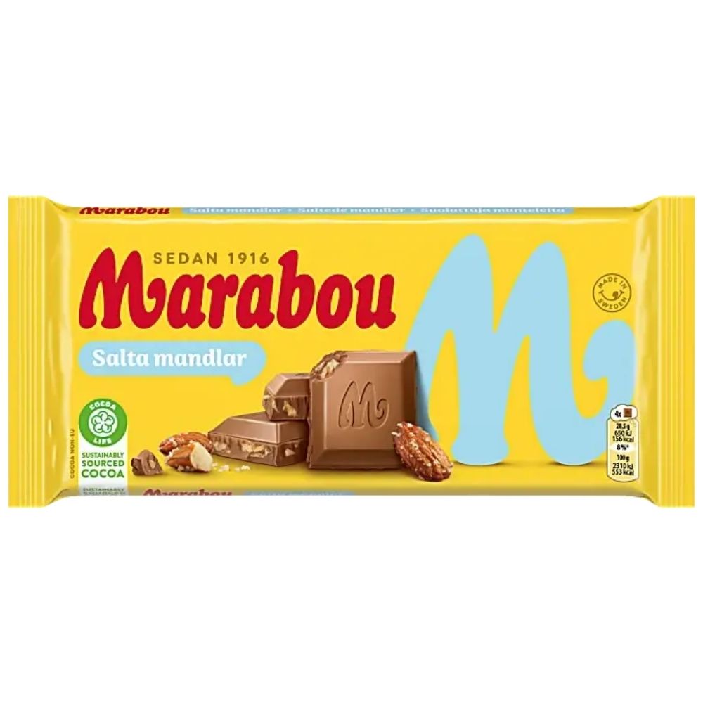 Marabou Salted Almonds Bar 185g