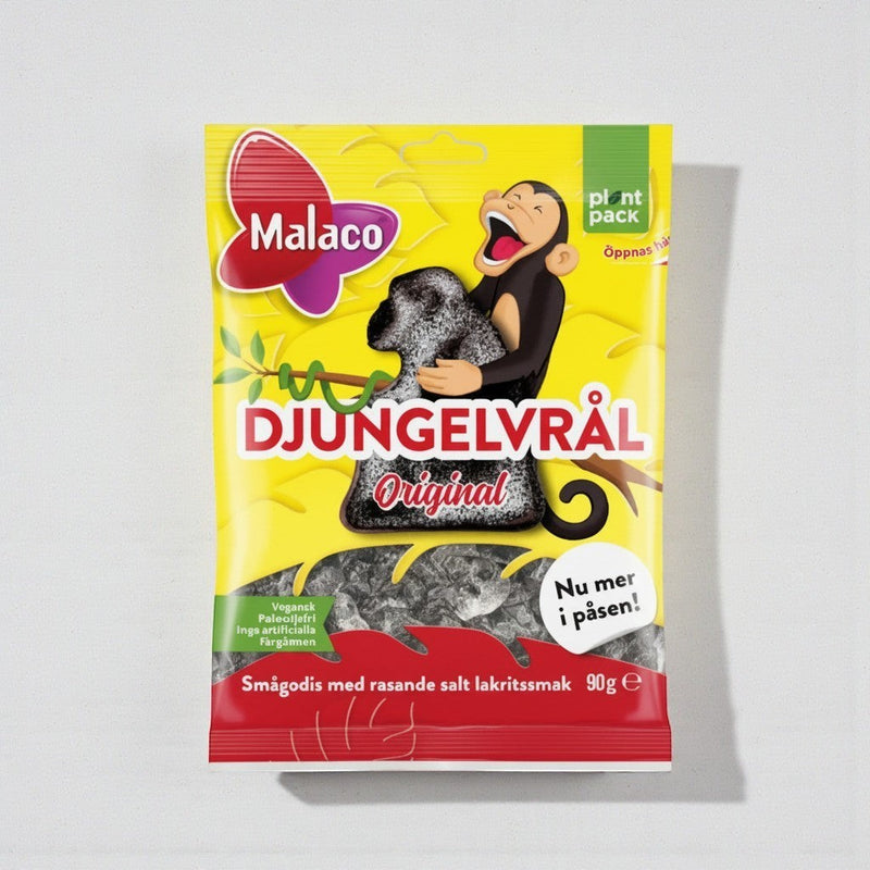 Malaco Djungelvrål (Jungle Roar) — Swedish salt licorice candy