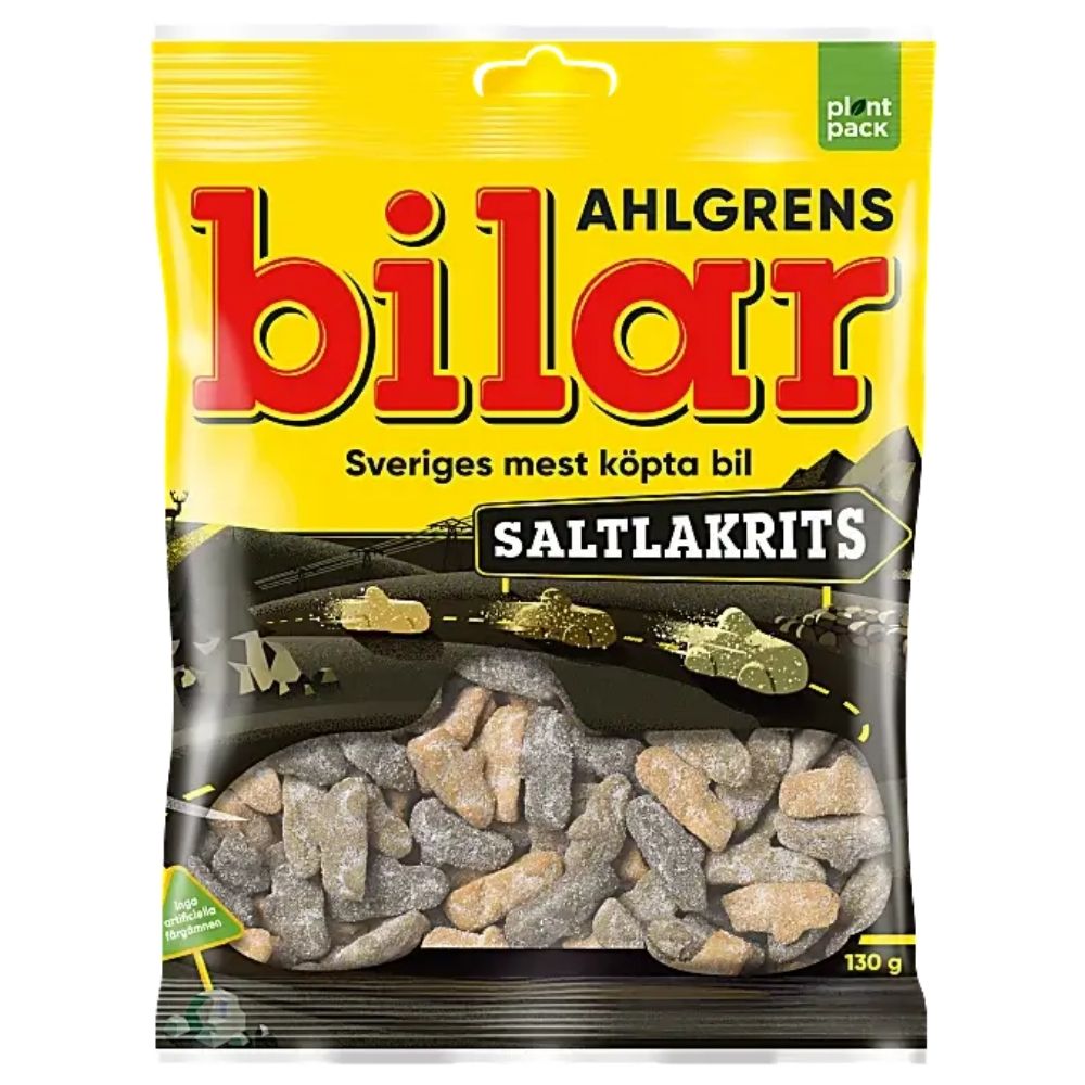 Ahlgrens Bilar Salt Licorice 130g