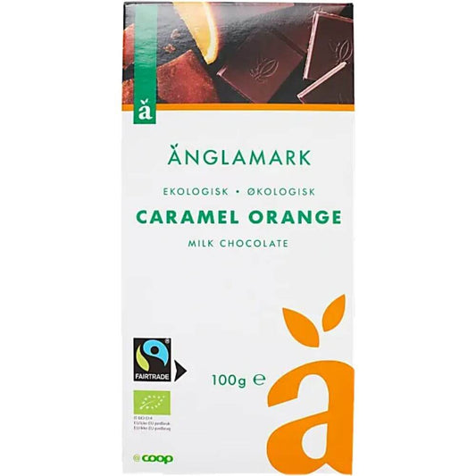 Anglamark Milk Chocolate Caramel Orange Eco 100g