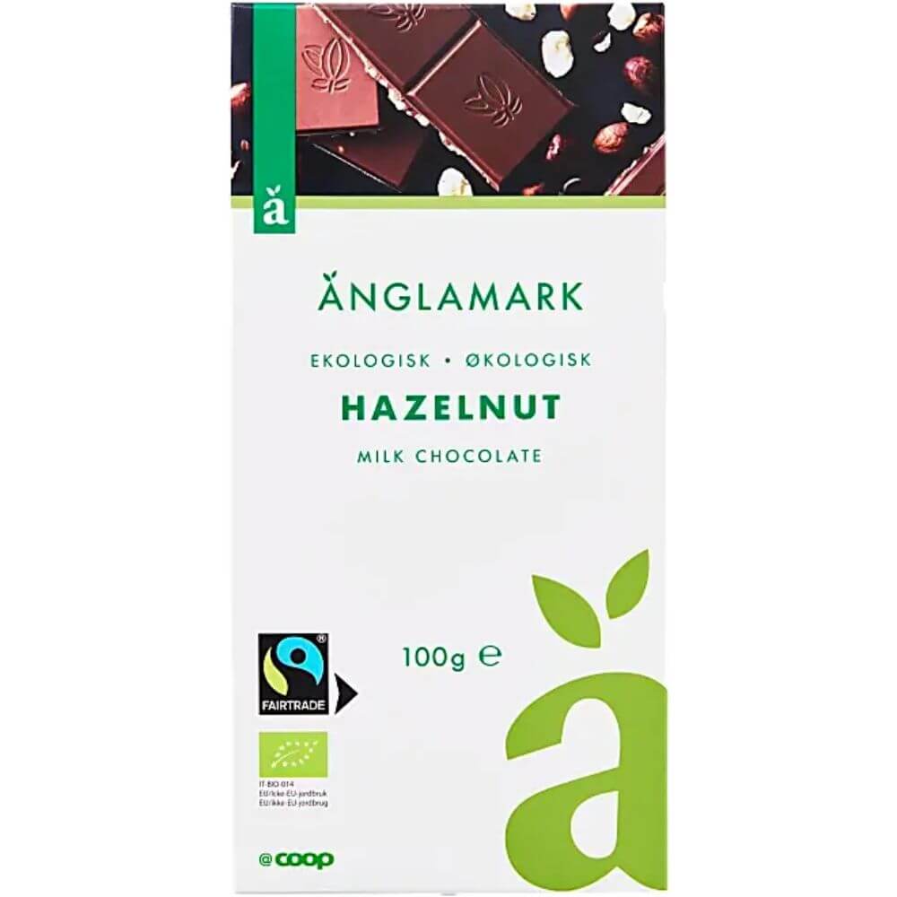 Anglamark Milk Chocolate Hazelnut Eco 100g