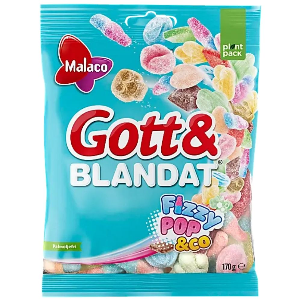 Malaco Gott Blandat Fizzypop 170g