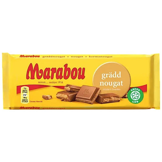 Marabou Cream Nougat Bar 100g