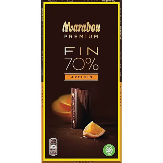 Marabou Dark Chocolate Premium Dark Orange 100g