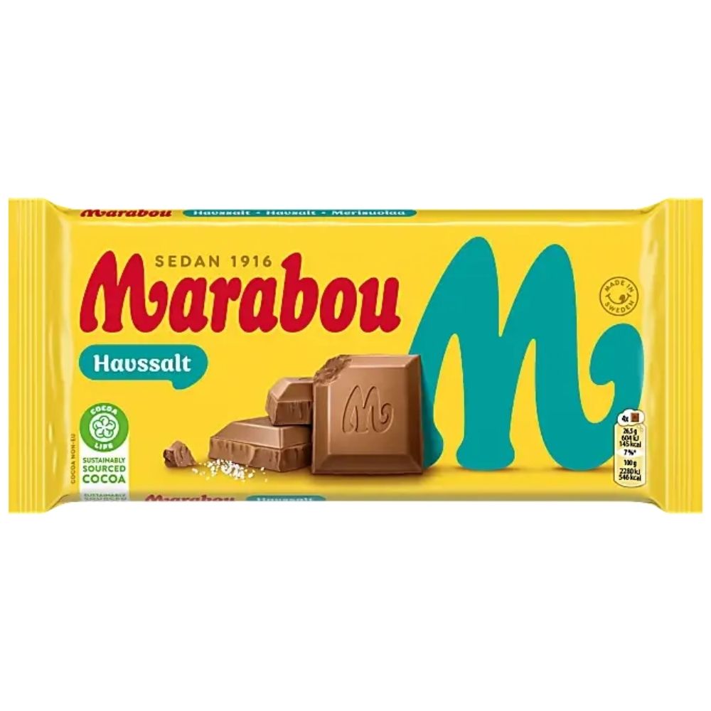 Marabou Sea Salt Bar 185g